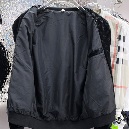 LV JACKET IN BLACK MONOGRAM VELVET 239034