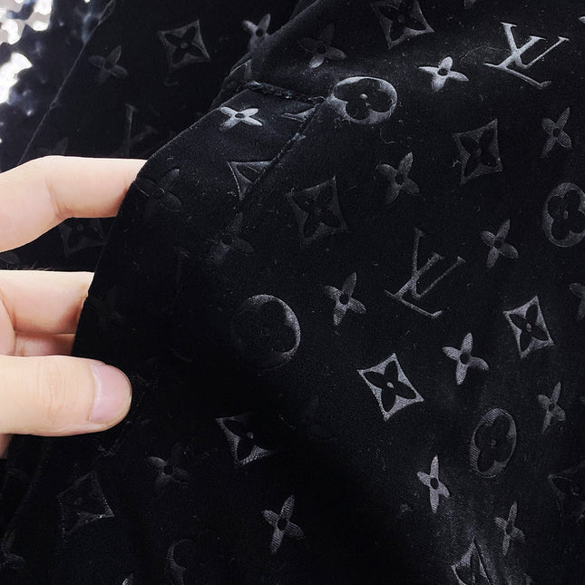 LV JACKET IN BLACK MONOGRAM VELVET 239034