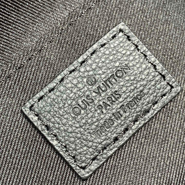 LV 25S PULSE WEARABLE WALLET 22 IN BLACK MONOGRAM SHADOW EMBOSSED CALFSKIN