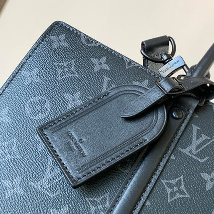 LV 25S SAC PLAT BAG 39 IN BLACK MONOGRAM ECLIPSE CANVAS