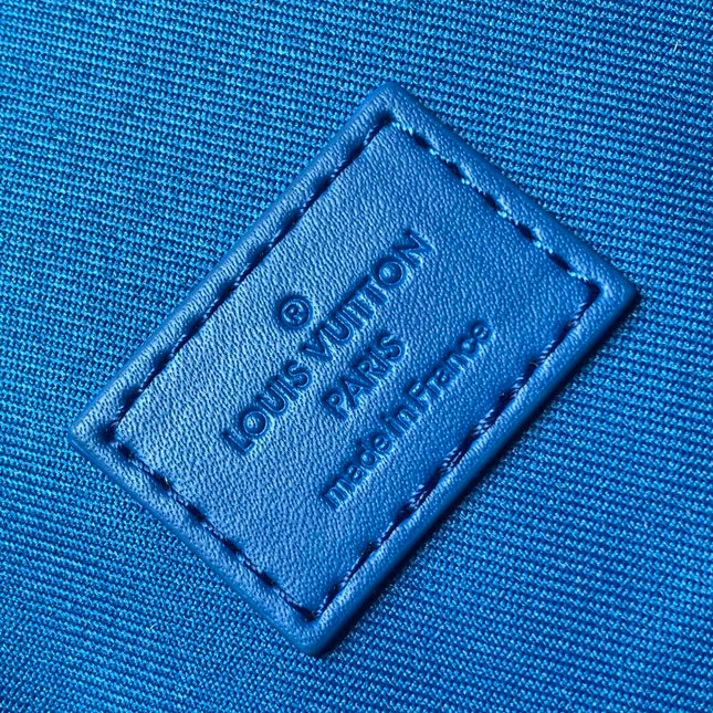 LV 25S CHRISTOPHER BACKPACK 48 IN BROWN AND PERSIAN BLUE CANVAS MONOGRAM