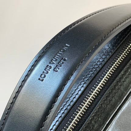 LV 25S NIL BAG 25 IN BLACK CALFSKIN SILVER HARDWARE