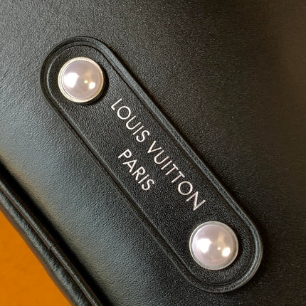 LV 25S NIL BAG 25 IN BLACK CALFSKIN SILVER HARDWARE