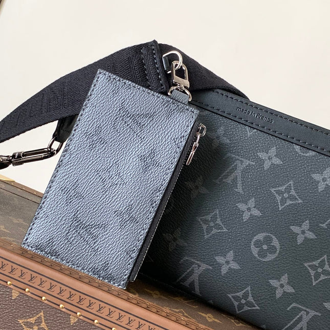 LV 25S GASTON WEARABLE WALLET 22 IN MONOGRAM ECLIPSE REVERSE CANVAS