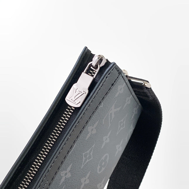 LV 25S GASTON WEARABLE WALLET 22 IN MONOGRAM ECLIPSE REVERSE CANVAS