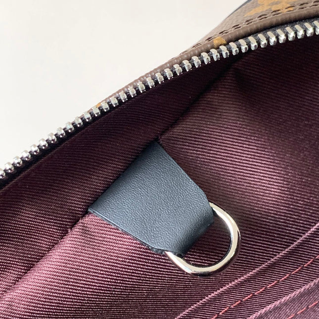 LV 25S PORTE- DOCUMENTS VOYAGE 41 IN BROWN AND BLACK EMBOSSED DAMIER INFINI CALFSKIN