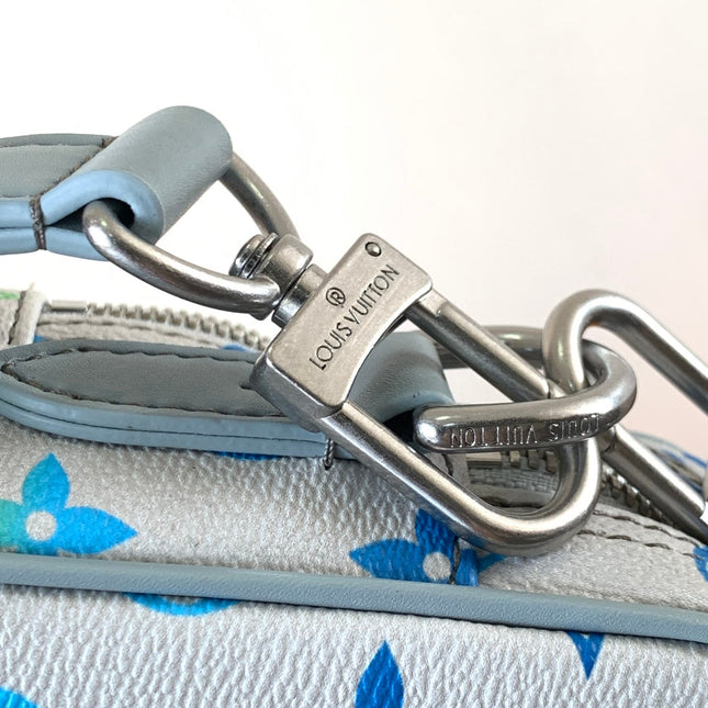 LV 25S NIL BAG 25 IN LIGHT BLUE MONOGRAM CANVAS AND CALFSKIN SILVER HARDWARE