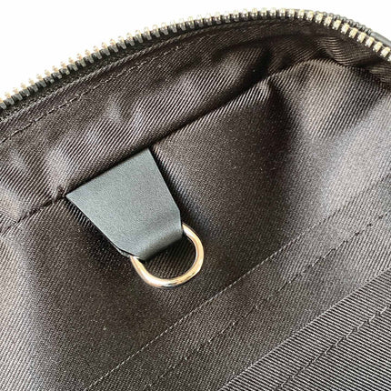 LV 25S PORTE- DOCUMENTS VOYAGE 41 IN BLACK EMBOSSED DAMIER INFINI CALFSKIN