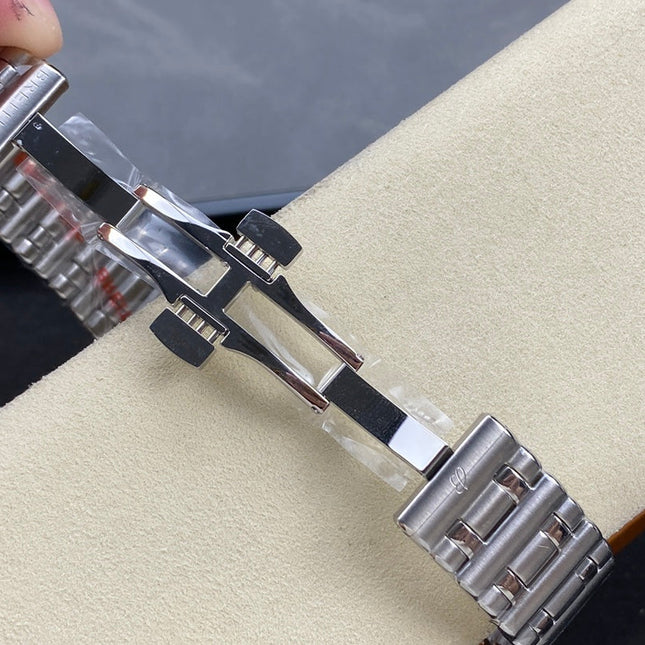 CHRONOMAT AUTOMATIC GMT 40 ALL STEEL BLUE MIX YELLOW DIAL