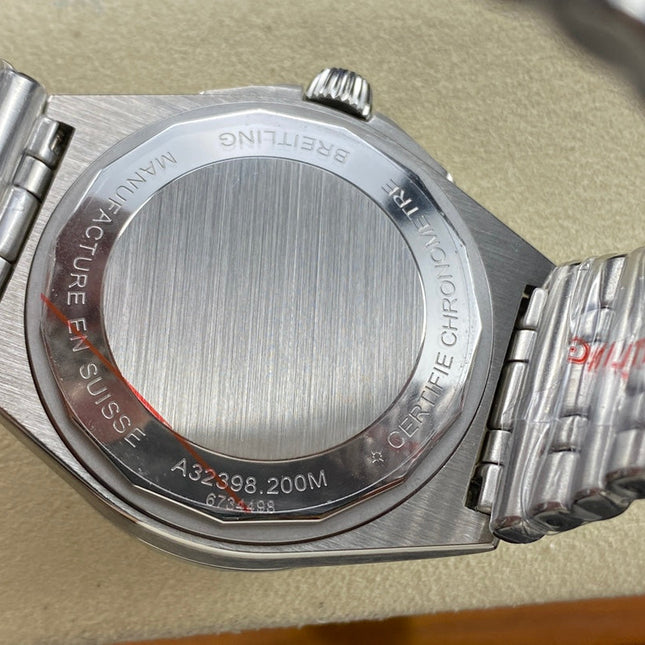 CHRONOMAT AUTOMATIC GMT 40 ALL STEEL BLACK DIAL