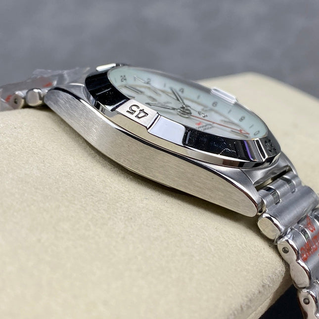 CHRONOMAT AUTOMATIC GMT 40 ALL STEEL WHITE DIAL