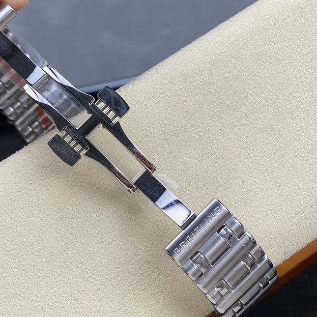 CHRONOMAT AUTOMATIC GMT 40 ALL STEEL WHITE DIAL