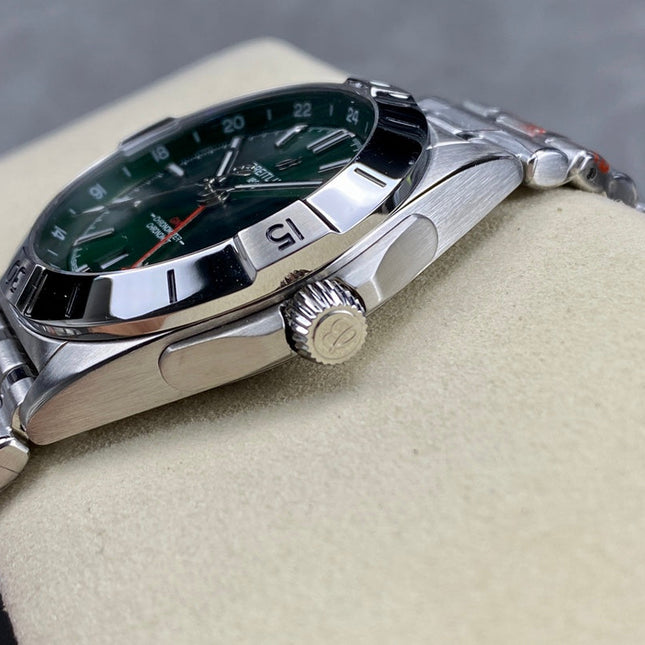 CHRONOMAT AUTOMATIC GMT 40 ALL STEEL DARK GREEN DIAL