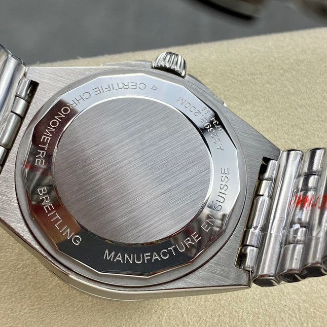 CHRONOMAT AUTOMATIC GMT 40 ALL STEEL DARK GREEN DIAL