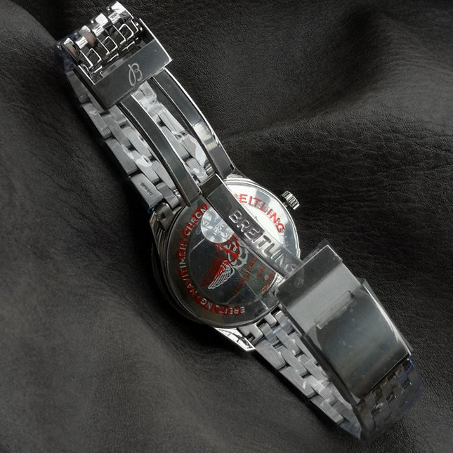 NAVITIMER AUTOMATIC 41 STEEL BEZEL BLACK AND WHITE DIAL