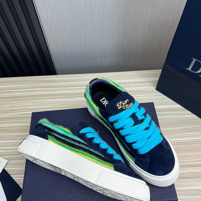 CD B33 SNEAKER NAVY SUEDE AND FABRIC