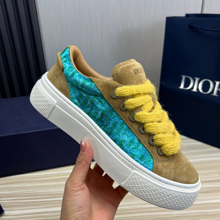 CD B33 SNEAKER FLAX SUEDE AND FABRIC