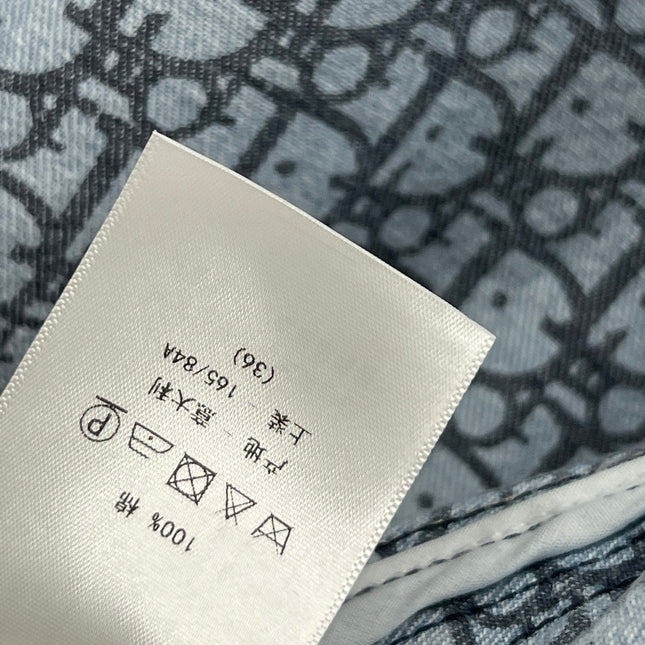 JACKET DENIM JACQUARD DUSTY BLUE 266724