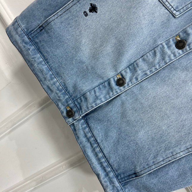 JACKET DENIM JACQUARD DUSTY BLUE 266724