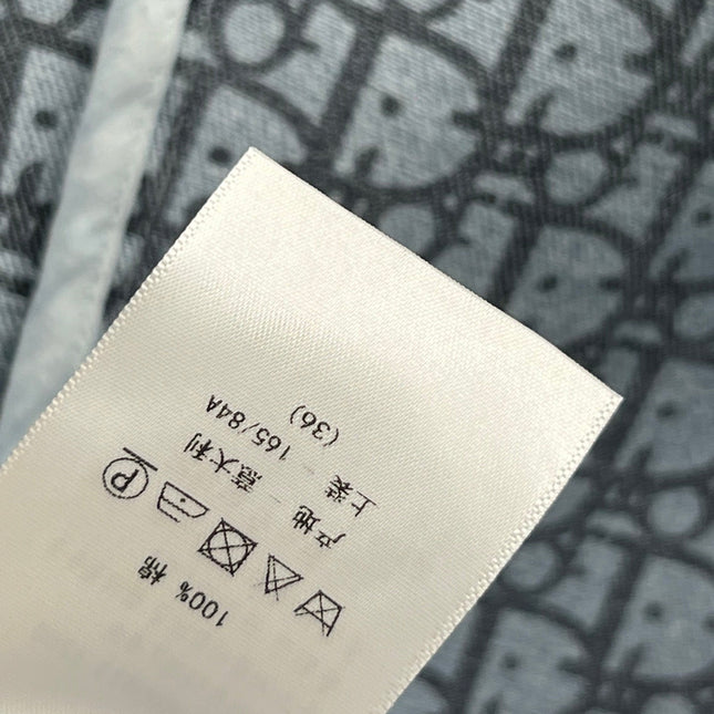 JEAN DRESS WITH FLUTTER SLEEVES DENIM JACQUARD DUSTY BLUE 266734