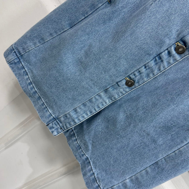 JEAN DRESS WITH FLUTTER SLEEVES DENIM JACQUARD DUSTY BLUE 266734