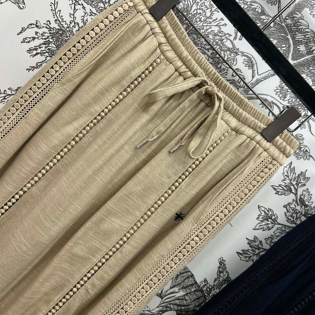 DIOR LINEN LACE PANTS 268742