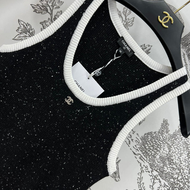 CC CREW NECK SLEEVELESS KNIT TOP 268567