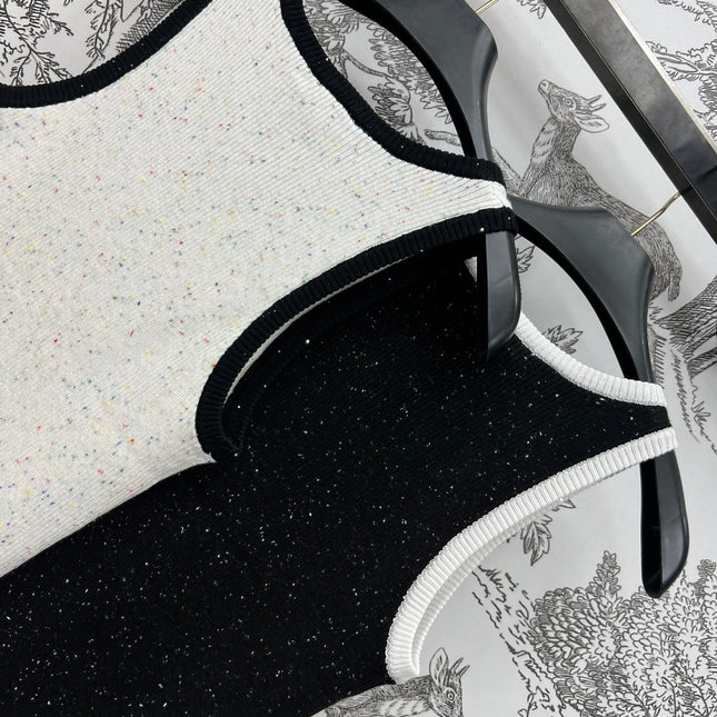 CC CREW NECK SLEEVELESS KNIT TOP 268567