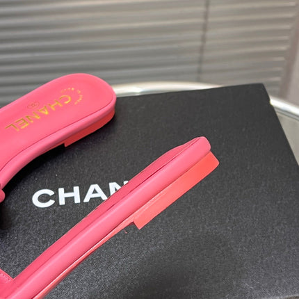 SLIPPERS CAMELLIA IN PINK CALFSKIN