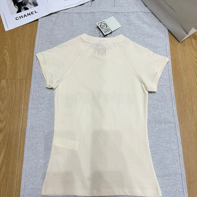 Loewe 25 Shhot Sleeved T-shirt Cotton