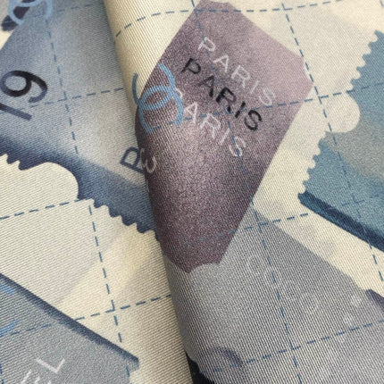 CHANEL 25S SCARF 90 IN SILK 703698