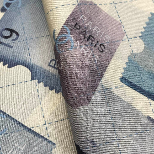CHANEL 25S SCARF 90 IN SILK 703698