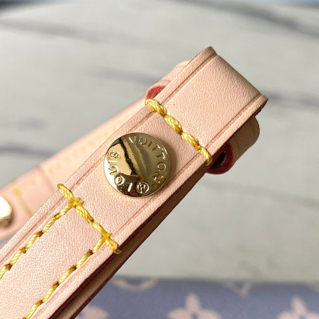 IVY 23 IN GRAY CREAM MONOGRAM TRIANON CANVAS GOLD HARDWARE