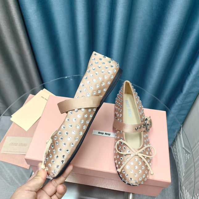 MARY JANE SHOES METALLIC GOLD COWHIDE WITH DIAMOND