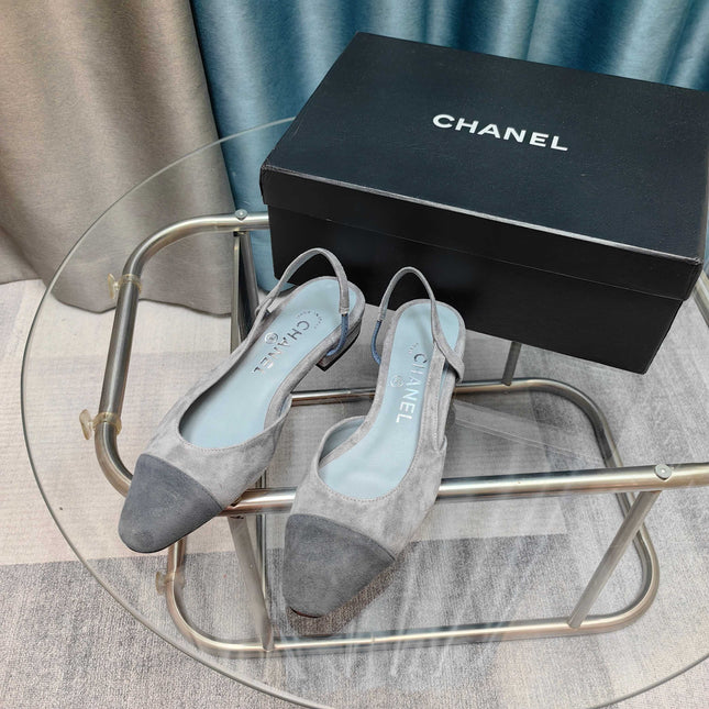 CC SLINGBACK 25S 25 MM GREY SUEDE