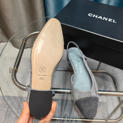 CC SLINGBACK 25S 25 MM GREY SUEDE