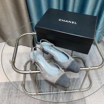 CC SLINGBACK 25S 25 MM GREY SUEDE
