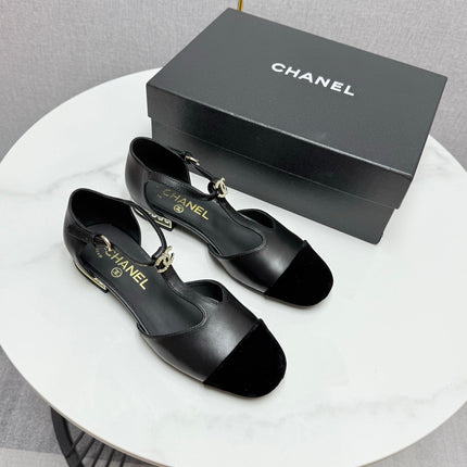 CC MARY JANE 25S IN BLACK LAMBSKIN AND SUEDE WITH PEARL HEEL