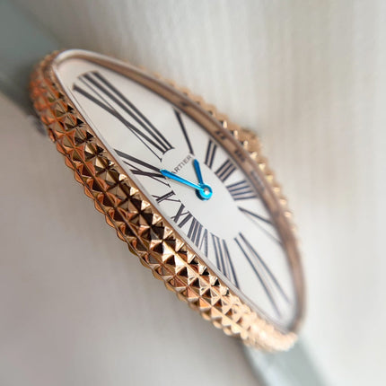 BAIGNOIRE ALLONGÉE WATCH ROSE GOLD CASE WITH ASH GRAY LEATHER STRAP