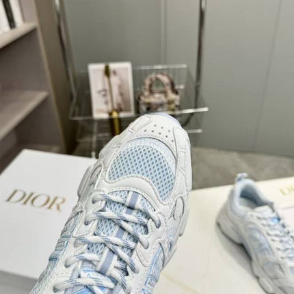 CD CHORONO SNEAKER IN WHITE AND LIGHT BLUE MESH