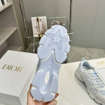 CD CHORONO SNEAKER IN WHITE AND LIGHT BLUE MESH
