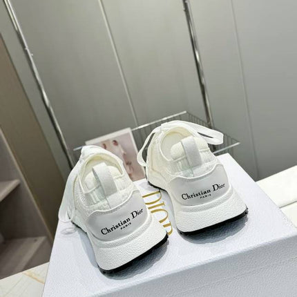 CD RUN SNEAKER IN WHITE MESH FABRIC TWO-TONE SOLE