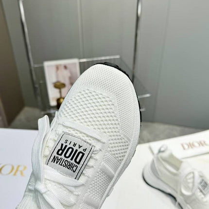 CD RUN SNEAKER IN WHITE MESH FABRIC TWO-TONE SOLE