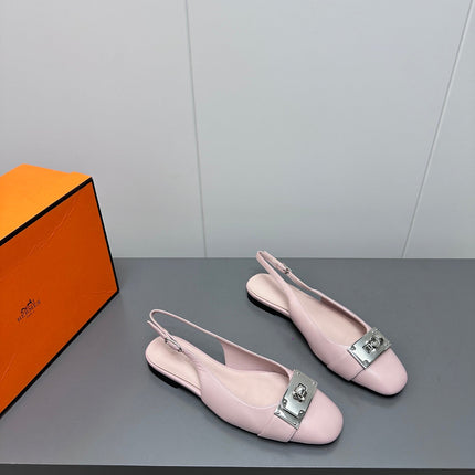 INNOCENTE SLINGBACK IN LIGHT PINK CALFSKIN