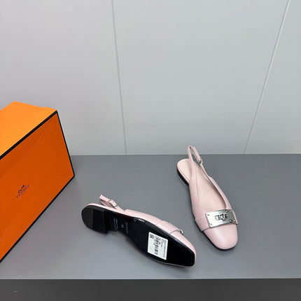 INNOCENTE SLINGBACK IN LIGHT PINK CALFSKIN