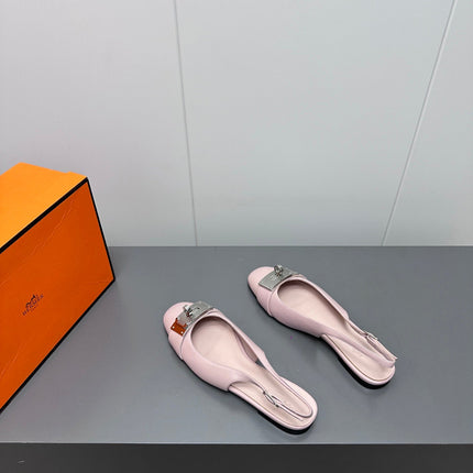 INNOCENTE SLINGBACK IN LIGHT PINK CALFSKIN