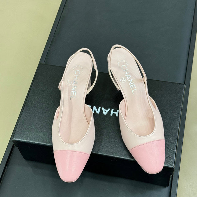CC SLINGBACK 25S 65 MM IN LIGHT PINK LAMBSKIN