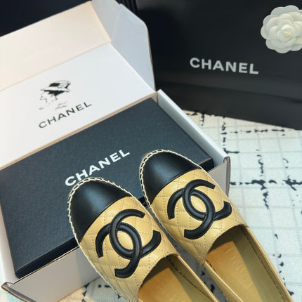 ESPADRILLES LOAFERS IN YELLOW MIX BLACK LAMBSKIN