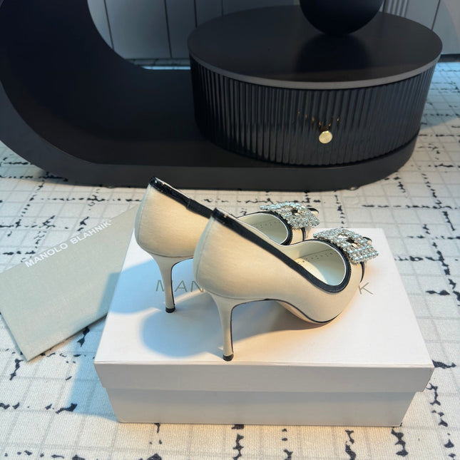 HANGISI 100 MM IN WHITE SUEDE