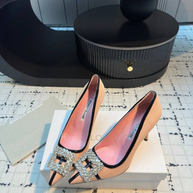 HANGISI 100 MM IN PEACH PINK SUEDE